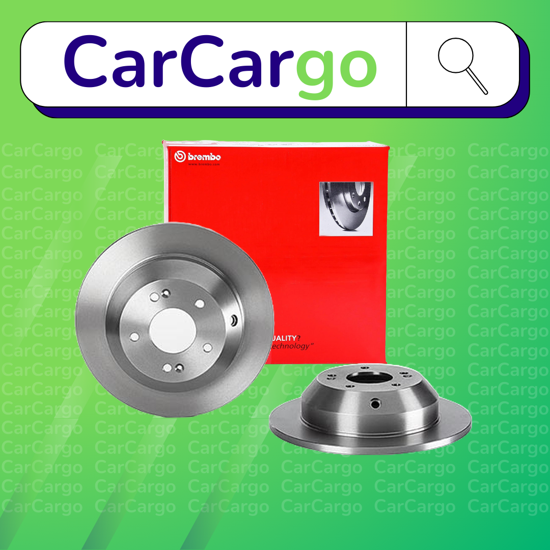 Brembo Solid Rear Brake Discs Pair For Kia Sorento 2.0 CRDi 2010-2015 302 mm