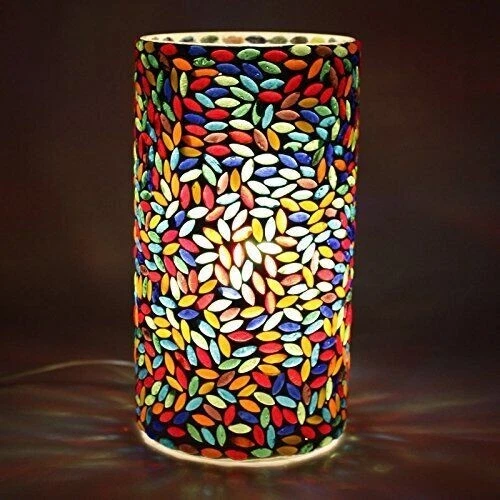 土耳其摩洛哥马赛克台灯彩色彩色床头底座家居装饰 — 第 3/4 张图片