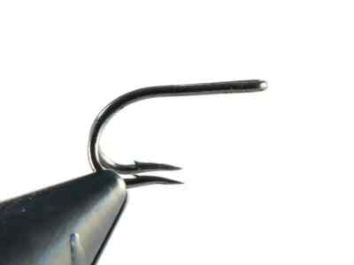 Mustad 80531BLN SCHWARZ NICKEL DOPPEL LACHS/MEERFORELLE ROHRHAKEN. Pack 2