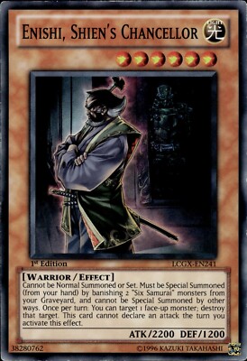 Enishi, Shiens Kanzler - Super Rare 1. Auflage LCGX-DE241 - MP - YuGiOh