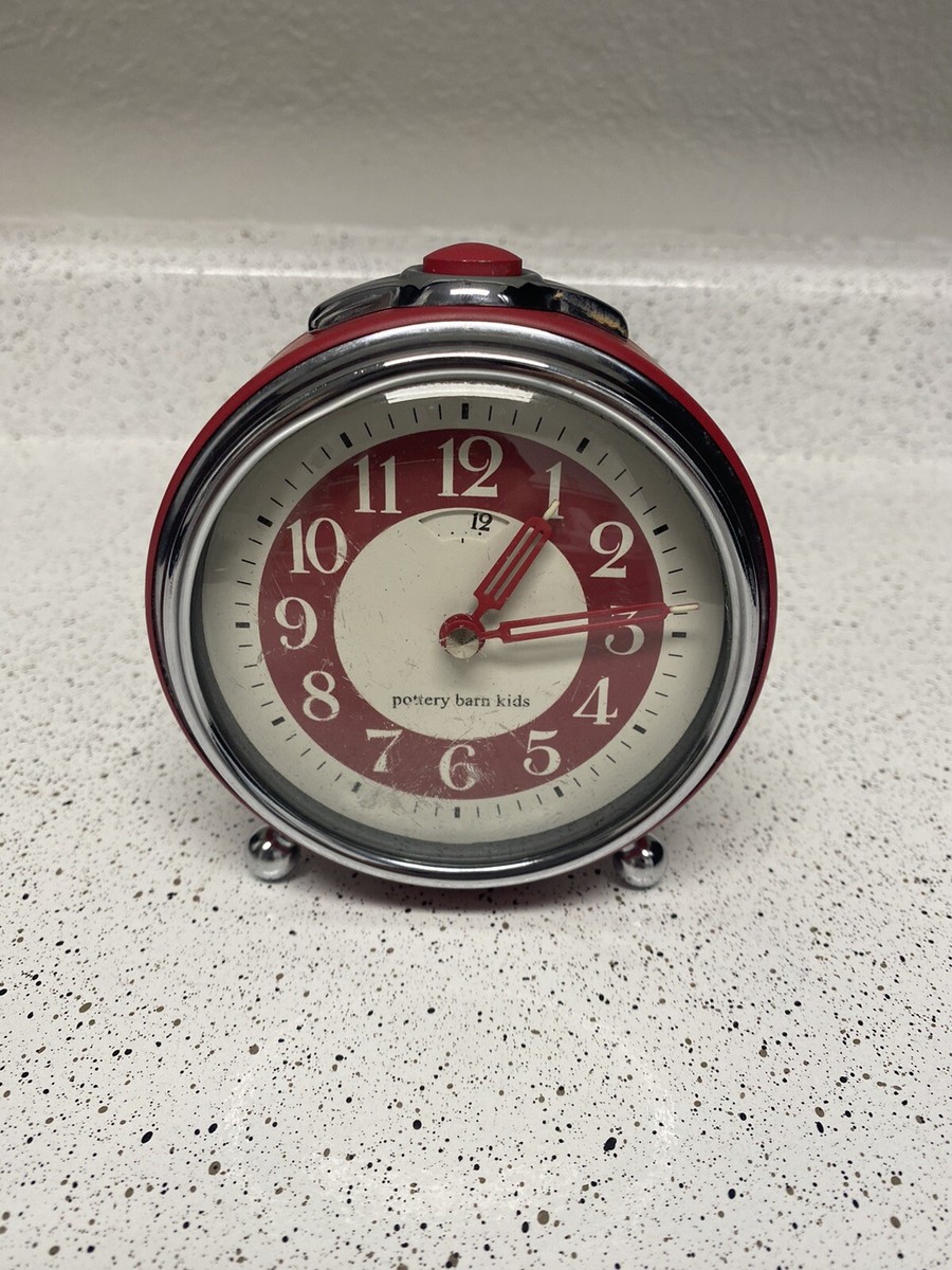 Pottery Barn Kids - Alarm Clock - Big Ben Retro Style - Red | eBay