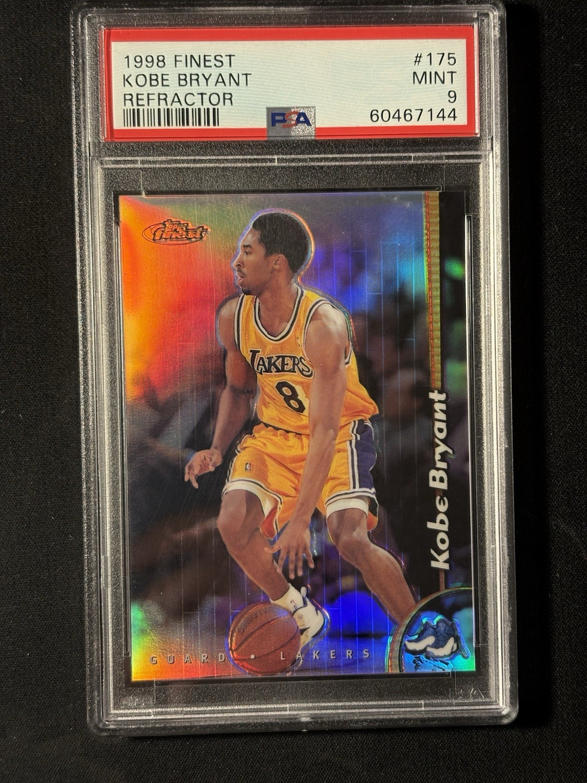 Kobe Bryant 1998 Topps Finest #175 Refractor - No Coating Price