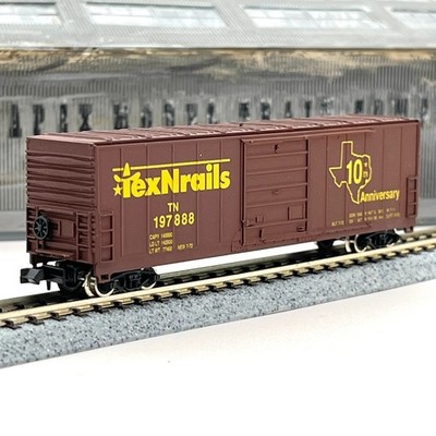 Aztec N Scale 2005 TexNrails 10th Anniversary 50ft Evans Boxcar TN 197888