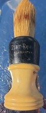 EVER-READY BAKELITE RED CREAM BARBER SHAVING BRUSH VINTAGE STERILIZED 450 USA