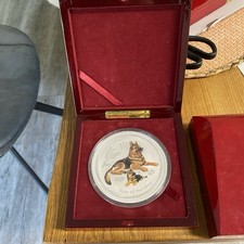 Scatola per monete 1 kg moneta d'argento con capsula ad es. Lunar 110 mm (misure 155 x 155 x 45 mm)