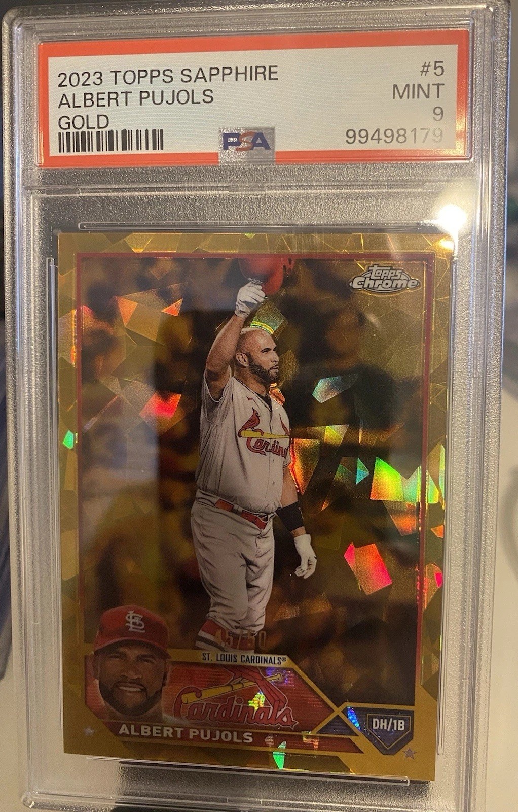 2023 Topps Chrome Sapphire Edition - Gold #5 Albert Pujols /50
