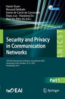 Haixin Duan (U. A.) | Security And Privacy In Communication Networks | Buch