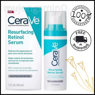 CeraVe Resurfacing Retinol Serum 30ml | Verblassen Akne Flecken | Glatte & klare Haut
