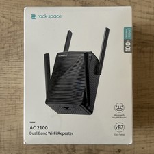 Rock Space-AC2100-Dual Band Wi-Fi Repeater/Extender-RSDO617 NEW/SEALED 