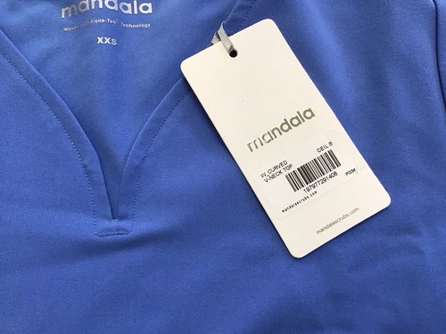 New Mandala XXS Ceil Blue Scrub Petite Cargo Pants Set, V-neck Top (T6-5) - Picture 4 of 16