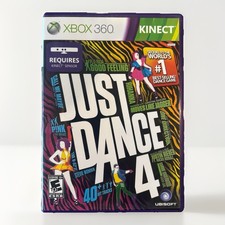 Just Dance 4 Microsoft Xbox 360 Kinect, 2012 By UbiSoft Rated E 10