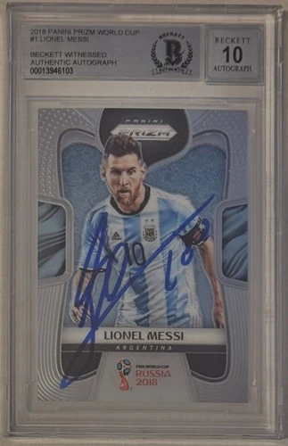 World Cup Lionel Messi 2018 Panini Prizm World Cup Lionel Messi #1 Auto