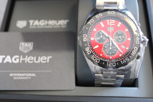 TAG Heuer 43 mm Fórmula 1 Cronógrafo Esfera Roja CAZ101AN.BA0842 - Imagen 7 de 11