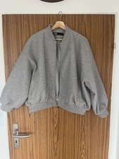 Virale Bomberjacke Grau Zara Größe L mit Ballonärmeln Wie Neu