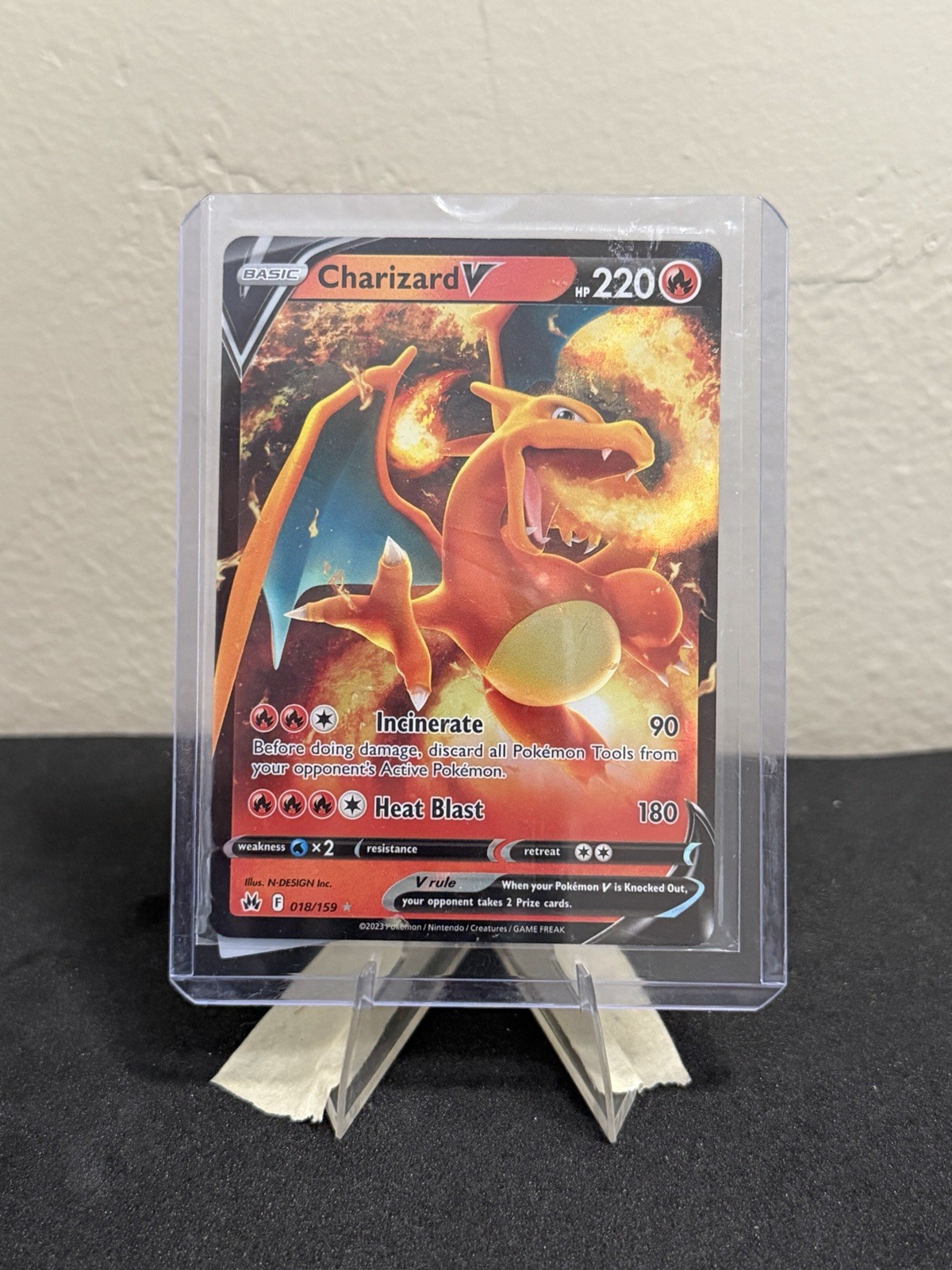 Charizard V Ultra Rare Crown Zenith 018/159 NM