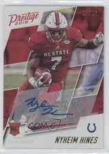 2018 Prestige Rookie Xtra Points Gold Signatures 17/25 Nyheim Hines Auto 8we