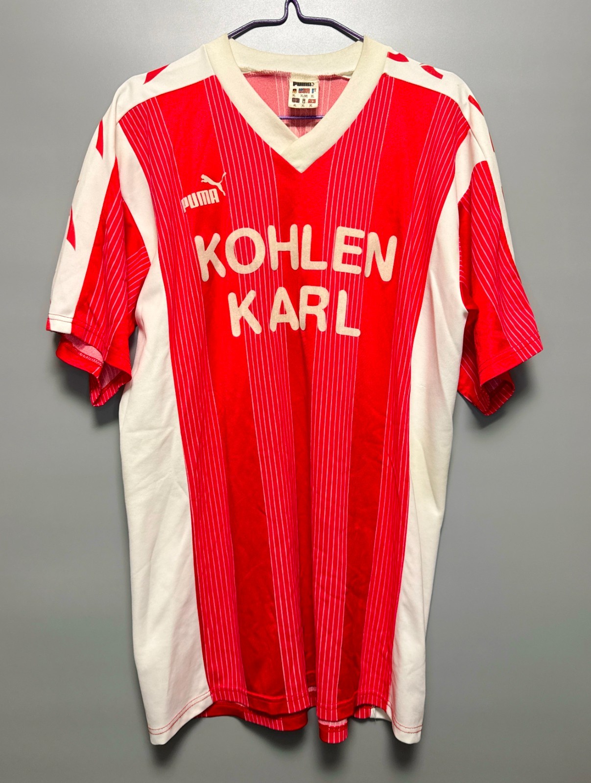 PUMA TEMPLATE VINTAGE 90'S FOOTBALL SHIRT SOCCER JERSEY KIT RED SIZE XL RETRO