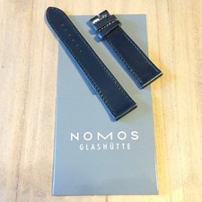 NOMOS Glashütte 20mm SCHWARZ Armband Cordovan Pferdeleder Lederband Uhrenarmband