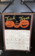 Hanging Pocket Halloween Advent Count Down Ca...