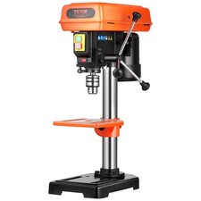 VEVOR Perceuse Colonne d'Établi 203,2 mm 500 W 500-2500 tr/min Table Inclinable