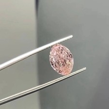 1 Ct Natural Pink colour CVD Diamond Oval Cut VVS1 Certified Lab- Created
