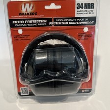 Walker's Game Ear GWP-EXFM3 EXT Folding Range Muff Black