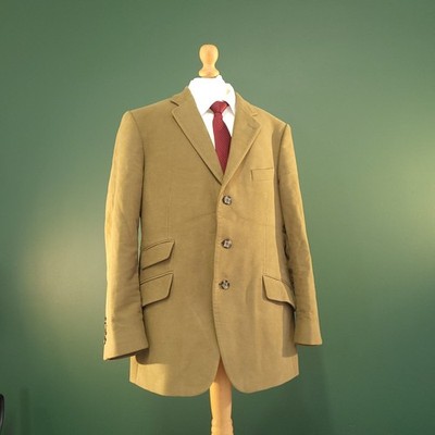 Cordings Of Piccadilly Moleskin Blazer Herren 42 S Camel 100% Baumwolle Sakko