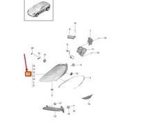 PORSCHE 718 CAYMAN 982 Scheinwerfer vorne rechts LHD 982941030R NEU ORIGINAL