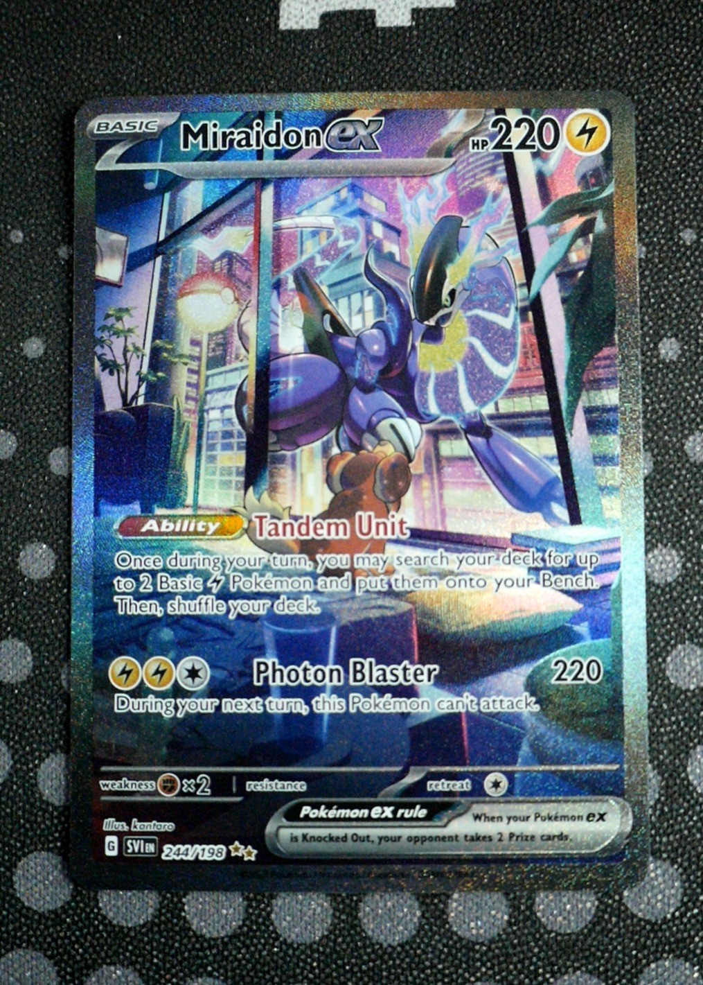 Miraidon ex Pokemon SV01: Scarlet & Violet Base Set SVI #244/198 Holo Near Mint