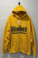 Vintage Y2K Reebok Team NFL Pittsburgh Steelers Football Hoodie Size XL