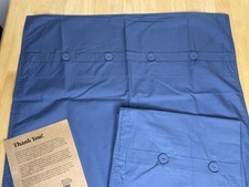 Bare Home Pillowcase Set x2 King 26x30 Blue Organic Cotton Adults Bedding