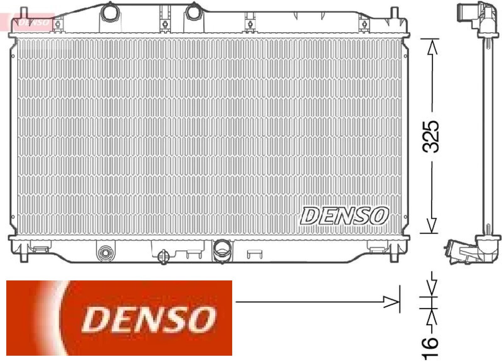 Für DENSO-TERMIKA DRM40043 RADIATOR 1.4 I-VTEC - Bild 4