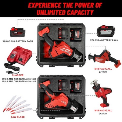 Case for Milwukee Hackzall Saw zall - Tool Bag Milwaukee M18 Fuel