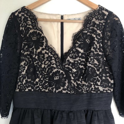 Eliza J Lace Faille Fit & Flare Black Formal Cocktail Classic Dress Sz 10 | eBay Eliza J Lace Faille Fit & Flare Black Formal Cocktail Classic Dress Sz 10 | eBay
