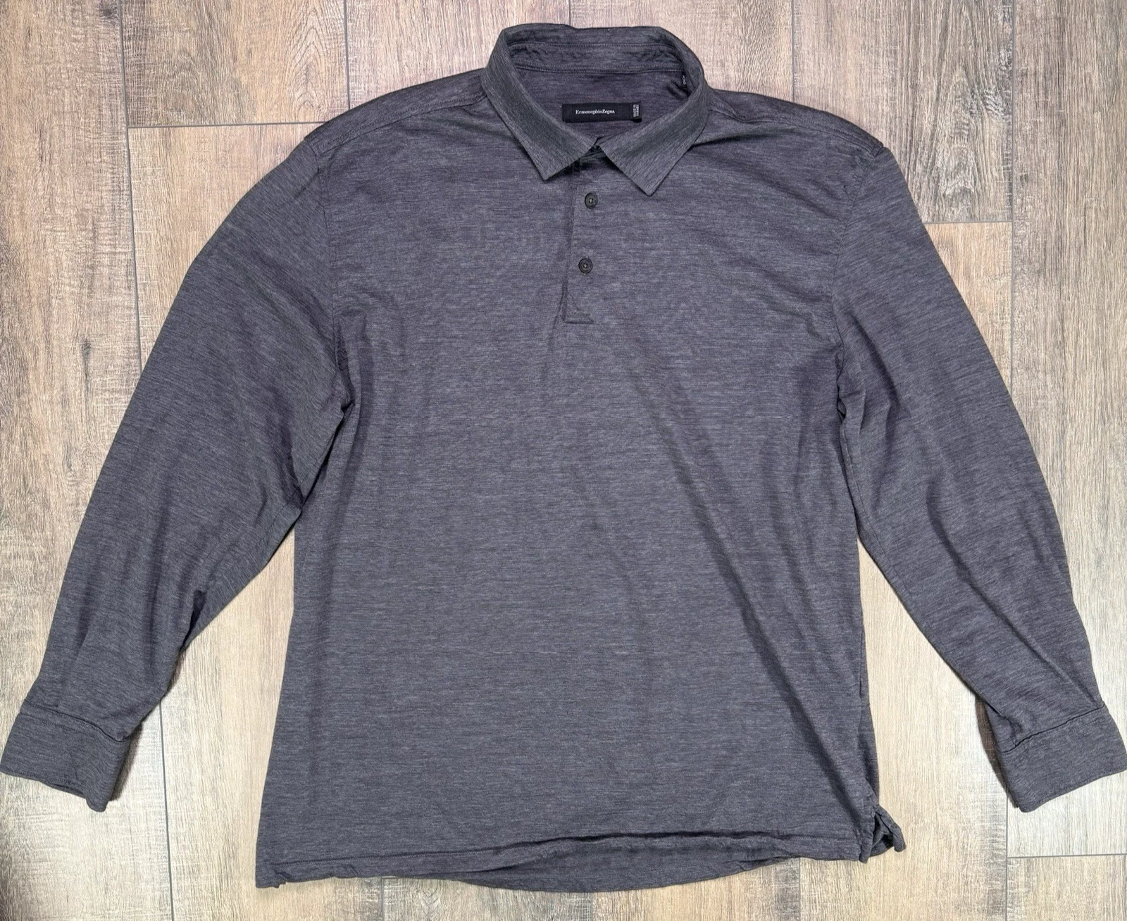 Ermenegildo Zegna Mens Gray Long Sleeve Wool Blend Polo Sweater Performance XL
Opens in a new window