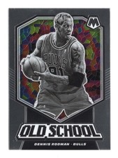 Dennis Rodman 2019-20 Mosaic Old School #3 Insert Chicago Bulls Basketball Card