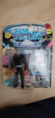 Michael Dorn Signed Star Trek Deep Space Nine Lietenant Worf Playmates Figure