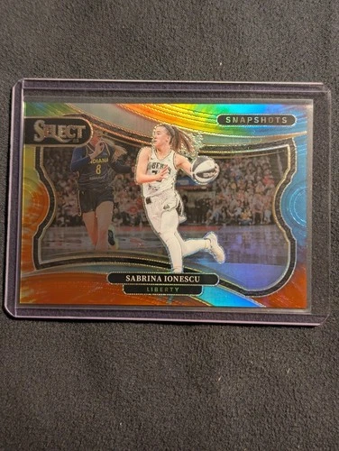 2025 Panini Select WNBA SABRINA IONESCU TIE DYE PRIZM SNAPSHOTS LIBERTY /25 SSP