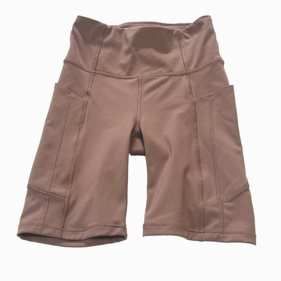 ATHLETA Women's Brown Ultimate Stash 7'' Short Athletic Pull On Size XXS
