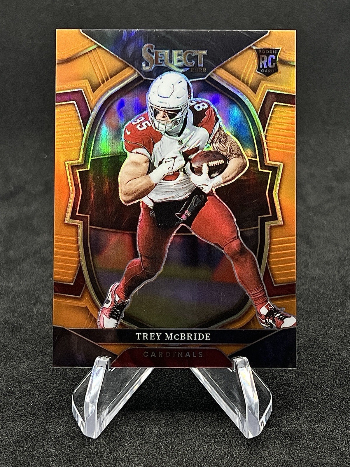 2022 Select Trey McBride #11 Rookie Concourse Orange Prizm #d 49/49. Cardinals