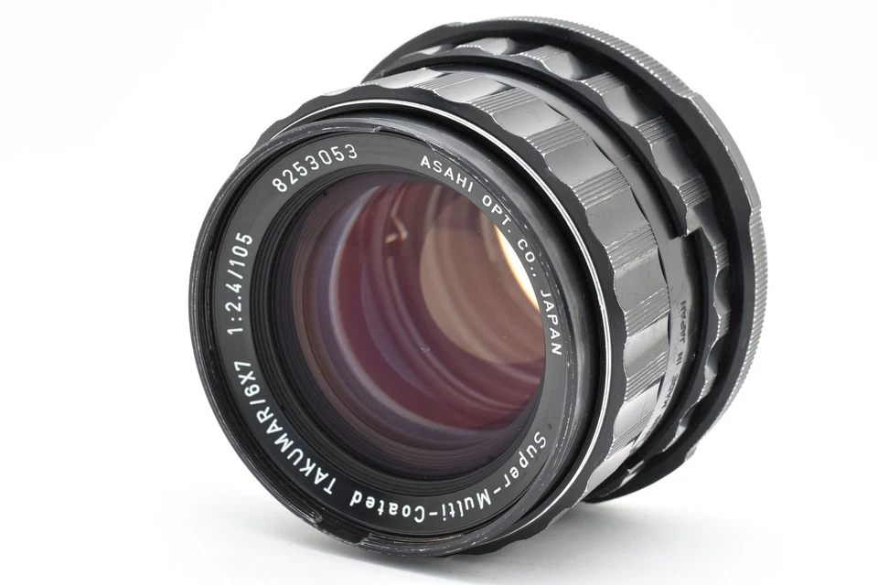 [Perto de ESTADO PERFEITO com Estojo] Lente Padrão PENTAX SMC Takumar 6x7 105mm f2.4 67 II De JP - Imagem 3 de 4