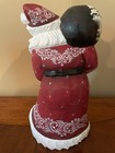 Russian Hand Carved Santa Claus Wooden Grandfather Frost Hand Painted  Signed — photo 3
