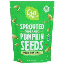 Go Raw Organic Sprouted Pumpkin Seeds, Sea Salt Flavor, 8g Protein, 10 oz Bag 36.78 per gallon