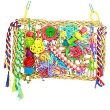 Bird Toys Size Parrot Toy, Parakeet Toys for Bird Foraging Conure Hammock Large