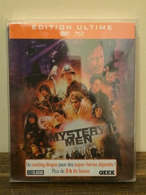 Mystery Men: Ultimate Edition Steelbook (Blu-Ray + DVD) French Import, New!!!