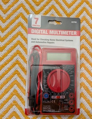NEW 7 FUNCTION DIGITAL MULTIMETER DC AC MULTI-TESTER VOLTMETER OHM 