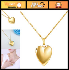 Love Heart Locket Necklace for Pictures, Poli...