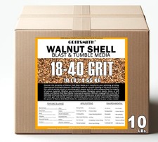 GRITSMITH 18-40 Grit Ground Walnut Shell Media (10 #18-40 LB),
