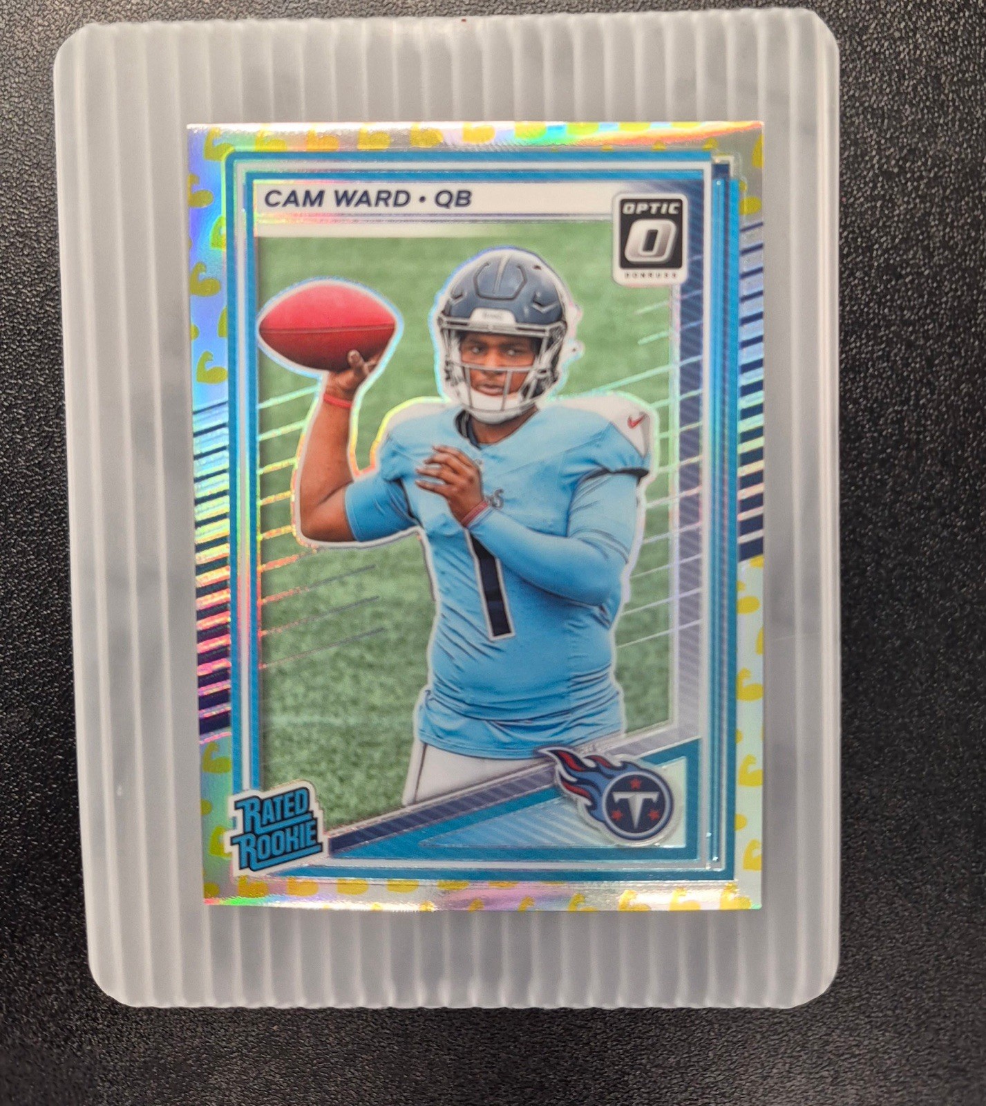 2025 Donruss Optic CAM WARD Rated Rookie Flex Emoji Prizm /199 #293 Titans