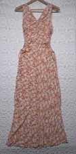 Urban Outfitters Cinched Side Cutout Maxi Floral Dress S Sun Summer Spring
